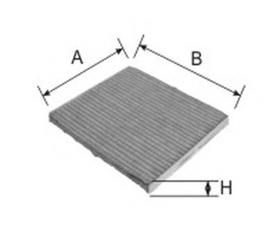 Фильтр, воздух во внутренном пространстве Cabin filter (Charcoal) for LEXUS/TOYOTA/SUBARU GOODWILL купить