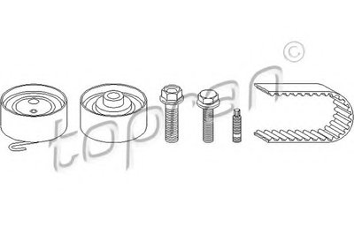 Комплект ремня ГРМ TOPRAN купить
