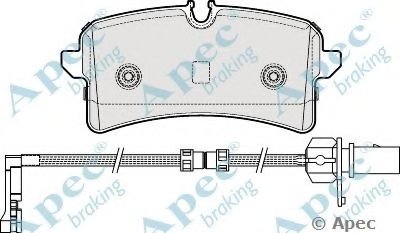 Комплект тормозных колодок, дисковый тормоз APEC braking купить