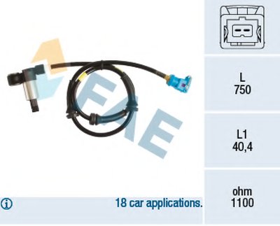 Датчик, частота вращения колеса FAE купить