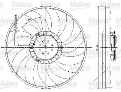Вентилятор, охлаждение двигателя VALEO купить