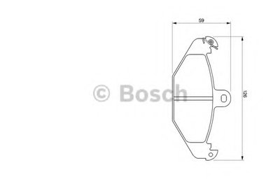 Комплект тормозных колодок, дисковый тормоз BOSCH купить