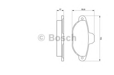 Комплект тормозных колодок, дисковый тормоз BOSCH купить