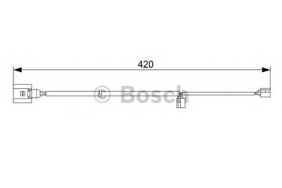 Сигнализатор, износ тормозных колодок BOSCH купить