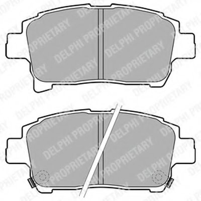 Комплект тормозных колодок, дисковый тормоз DELPHI купить