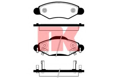 Комплект тормозных колодок, дисковый тормоз NK купить