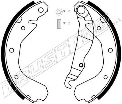 Комплект тормозных колодок TRUSTING купить