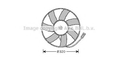Вентилятор, охлаждение двигателя AVA QUALITY COOLING купить