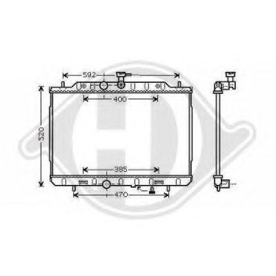 Радиатор, охлаждение двигателя DIEDERICHS купить