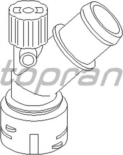 Фланец охлаждающей жидкости TOPRAN купить