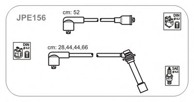 Комплект проводов зажигания Mazda 626 2.0 FE 85-