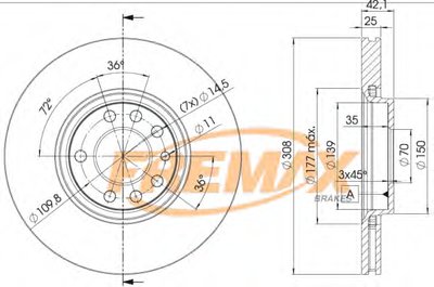 Тормозной диск Premium Carbon + FREMAX купить