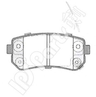 Комплект тормозных колодок, дисковый тормоз IPS Parts IPS Parts купить