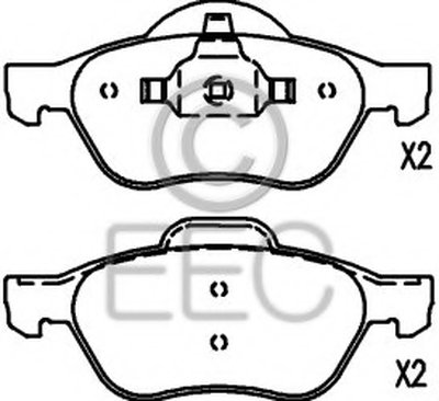 Комплект тормозных колодок, дисковый тормоз EEC купить