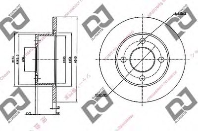 Тормозной диск DJ PARTS купить