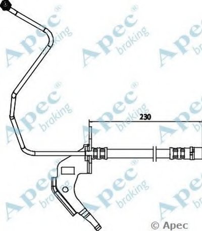 Тормозной шланг APEC braking купить