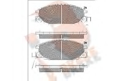 Комплект тормозных колодок, дисковый тормоз R BRAKE купить