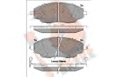 Комплект тормозных колодок, дисковый тормоз R BRAKE купить