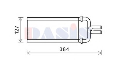 Теплообменник, отопление салона AKS DASIS купить