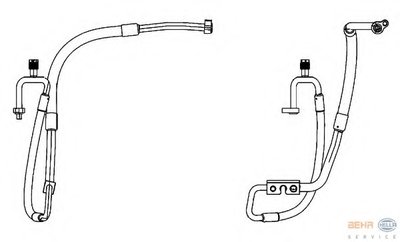 Трубопровод высокого / низкого давления, кондиционер BEHR HELLA SERVICE HELLA купить