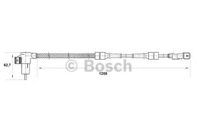 Датчик, частота вращения колеса BOSCH купить