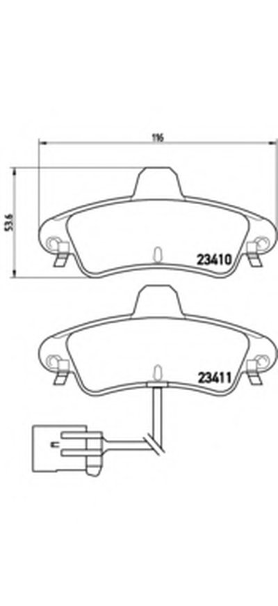 Комплект тормозных колодок, дисковый тормоз BREMBO купить