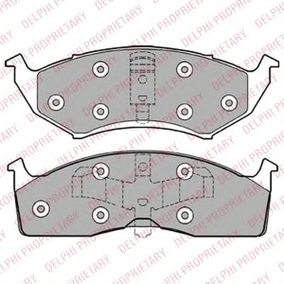 Комплект тормозных колодок, дисковый тормоз DELPHI купить