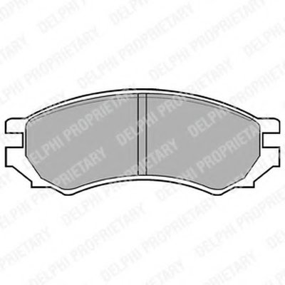 Комплект тормозных колодок, дисковый тормоз DELPHI купить