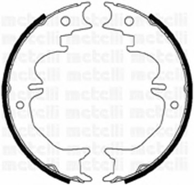 Комплект тормозных колодок, стояночная тормозная система METELLI купить