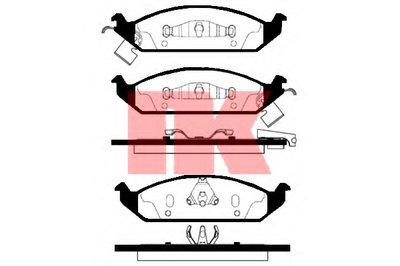 Комплект тормозных колодок, дисковый тормоз NK купить