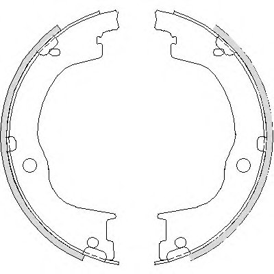 Комплект тормозных колодок, стояночная тормозная система REMSA купить