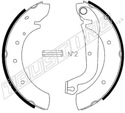 Комплект тормозных колодок TRUSTING купить