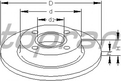 Тормозной диск TOPRAN купить