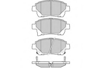 Комплект тормозных колодок, дисковый тормоз E.T.F. купить