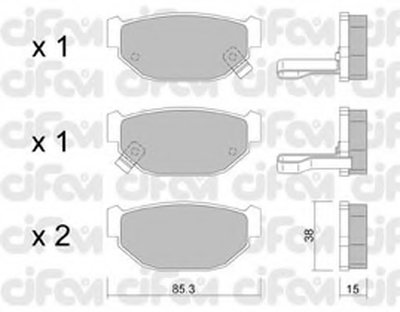 Комплект тормозных колодок, дисковый тормоз CIFAM купить