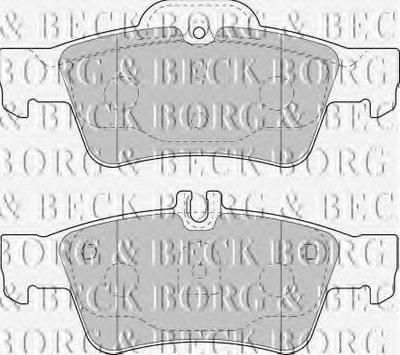 BBP1798 BORG & BECK - Гальмівні колодки до дисків