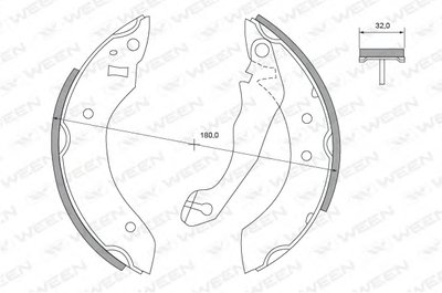 Комплект тормозных колодок WEEN купить