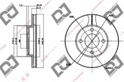 Тормозной диск DJ PARTS купить