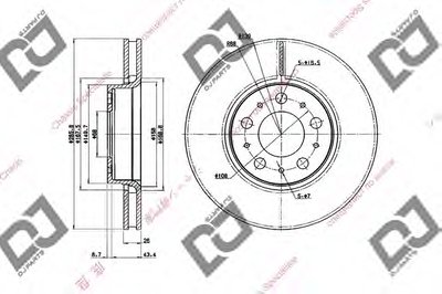 Тормозной диск DJ PARTS купить