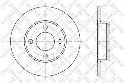 Диск тормозной передний / Audi 80/90/100 1.6-2.0D 86-91