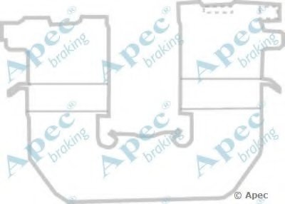 Комплектующие, тормозные колодки APEC braking купить