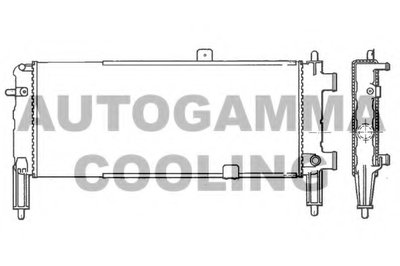 Радиатор, охлаждение двигателя AUTOGAMMA купить