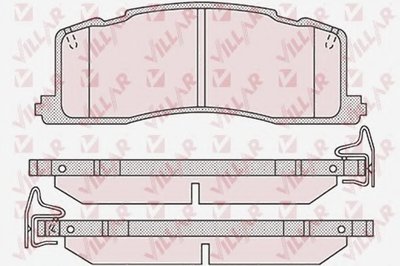 Комплект тормозных колодок, дисковый тормоз VILLAR купить