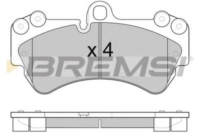 Комплект тормозных колодок, дисковый тормоз BREMSI купить