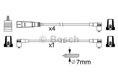 Комплект проводов зажигания BOSCH купить