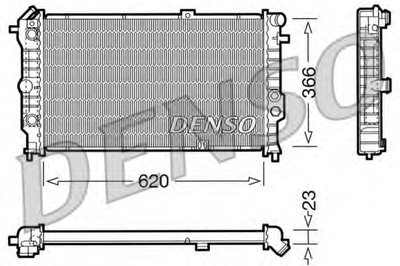 Радиатор, охлаждение двигателя DENSO купить