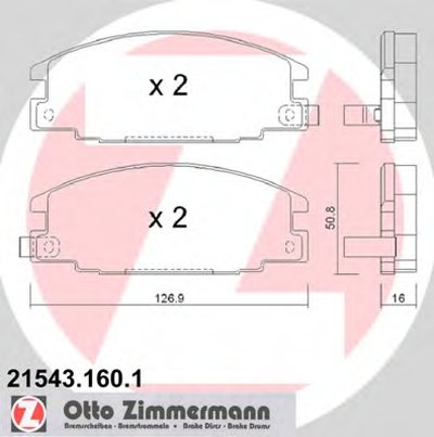 Комплект тормозных колодок, дисковый тормоз ZIMMERMANN купить