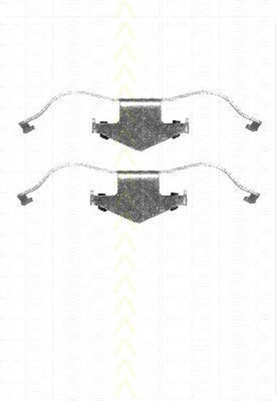 Комплектующие, колодки дискового тормоза TRISCAN купить