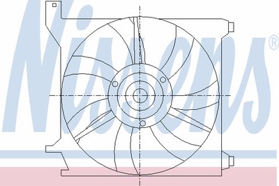 Вентилятор, охлаждение двигателя NISSENS купить