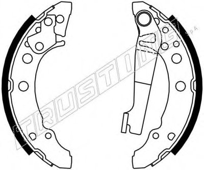 Комплект тормозных колодок TRUSTING купить